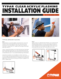 Download TYPAR Clear Acrylic Flashing Installation Instructions